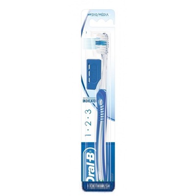 ORAL-B Toothbrush 1 2 3 Indicator Blue 35 Medium