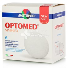 Master Aid Optomed Simplex - Οφθαλμική Πιεστική γάζα, 6τμχ.