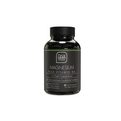 Pharmalead Black Range Magnesium Plus Vitamin B6 Συμπλήρωμα Διατροφής Για Την Ομαλή Λειτουργία Των Μυών & Του Νευρικού Συστήματος 120 φυτικές κάψουλες