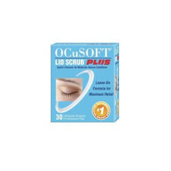 Ocusoft Lid Scrub Plus Εμποτισμένα Πανάκια Για Την Υγιεινή Των Βλεφάρων 30 τεμάχια