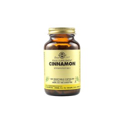 Solgar Cinnamon 500mg Συμπλήρωμα Διατροφής Κανέλλας Για Βελτίωση Της Πέψης Των Τροφών 100 φυτικές κάψουλες