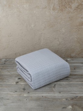 Piqué Blanket, Habit - Light Gray