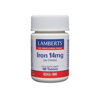 Lamberts Iron 14mg (As Citrate) 100 Ταμπλέτες - Συ