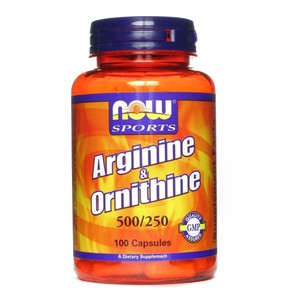 Now Foods L-Arginine  Ornithine 500250 mg - 100 Ca