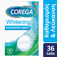 Corega Whitening 36 Δισκία - Καθαριστικά Δισκία Γι