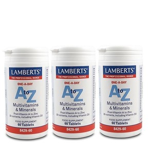 3x Lamberts A to Z Multivitamins, 3x60 Tablets (84