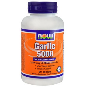 Now Foods Garlic 5000 - Συμπλήρωμα Άοσμου Σκόρδου,