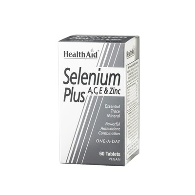 HEALTH AID Selenium Plus 200mg A, C, E & Zing 60ta