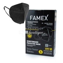 FAMEX Face Mask FFP2 (KN95) - Μαύρο, 10τμχ.