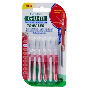 Gum Trav-ler Interdental Brush 0,8mm Red (6 pcs)13