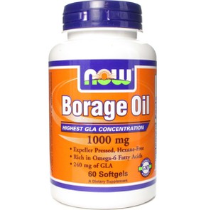 Borage Oil 1000 mg - 60 Softgels