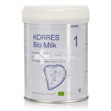 Korres Bio Milk 1 (0-6 Μηνών) - Βιολογικό Αγελαδινό Γάλα Για Βρέφη, 400gr