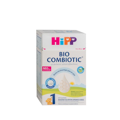 HIPP Bio Combiotic Metafolin Βρεφικό Βιολογικό Γάλα Σε Σκόνη Με Φυσικούς Γαλακτοβάκιλλους No1 Από Τη Γέννηση 600g