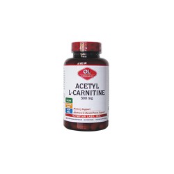 Olympian Labs Acetyl L-Carnitine Dietary Supplement For Antiaging Skin & Tissue 60 Herbal Capsules