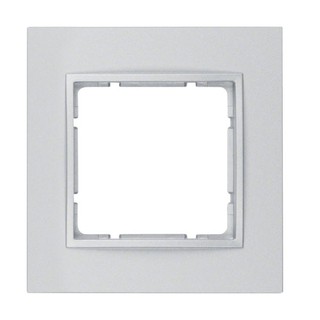 Berker B.7 Πλαίσιο 1 Θέσης White Aluminium 1011642