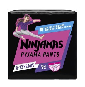 Pampers Ninjamas Pyjama Pants for Girls 8-12 Eτών 