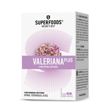 Superfoods Valeriana Plus Συμπλήρωμα Διατροφής 50 