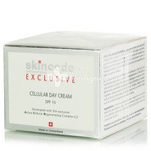 Skincode Cellular Day Cream SPF15 - Κρέμα Αντιγήρανσης, 50ml