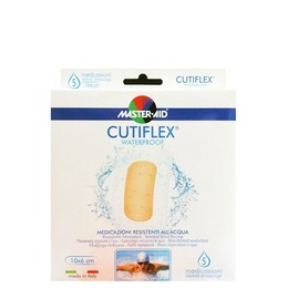 Masteraid Cutiflex Αυτοκόλλητες Διαφανείς & Αδιάβροχες Γάζες 10x6cm (6,7x3), 5 τεμάχια
