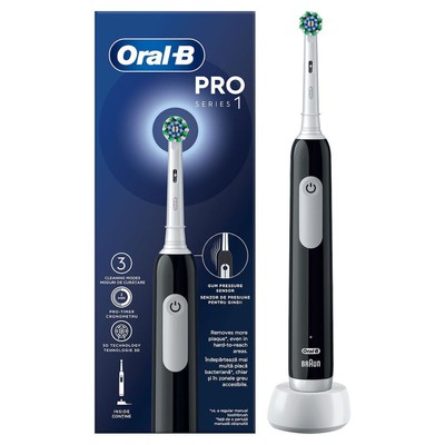 ORAL B  Pro Series 1 Black Ηλεκτρική Οδοντόβουρτσα Μαύρη