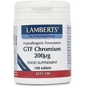 Lamberts Chromium GTF 200μg, 100 Tablets