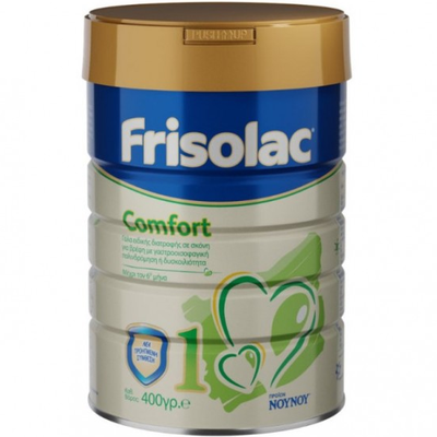 FRISOLAC Comfort No1 Βρεφικό Γάλα Σε Σκόνη Για Παλινδρόμηση ή Δυσκοιλιότητα Από Τη Γέννηση 400g