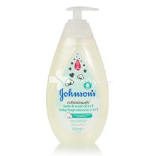 Johnson's Baby CottonTouch Bath & Wash 2 in 1 - Βρεφικό Αφρόλουτρο & Σαμπουάν, 500ml