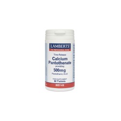 Lamberts Calcium Pantothenate 500mg Food Supplement Involved in the Production of Antibodies 60 tablets