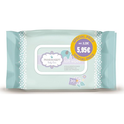 Pharmasept Promo Pack Baby Care Soft Wipes 30 τεμά