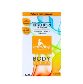 Carnaby Body Strips Cold Wax Depilatory Strips for