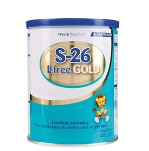 Wyeth S-26 Gold L Free 0m+ Γάλα σε Σκόνη Χωρίς Λακ