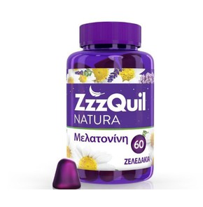 ZzzQuil NATURA Συμπλήρωμα Διατροφής με Μελατονίνη,