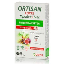 Ortis Ortisan Forte Φρούτα & Ίνες - Δυσκοιλιότητα, 12 tabs