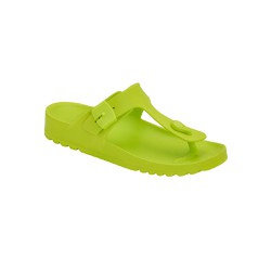 Scholl Bahia Flip Flop Women's Anatomical Slipper Lime Green No.39 1 pair