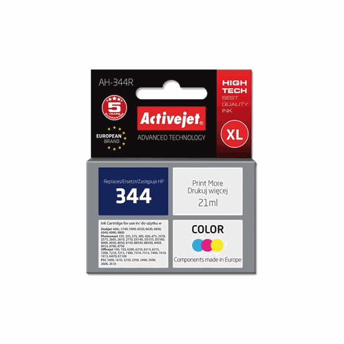 ACTIVE JET  INK ΣΥΜΒΑΤΟ ΜΕ HP AH-344R #344 TRICOLO