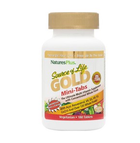Natures Plus Source of Life Gold Mini 180 Tablets