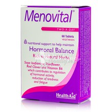 Health Aid Menovital - Εμμηνόπαυση, 60 veg. tabs