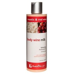 Mastic Spa Body Wine Milk | Γαλάκτωμα Σώματος με Μαστίχα, Κόκκινο Κρασί & Βιολογικά Εκχυλίσματα 300ml / 8.45 Fl. Oz