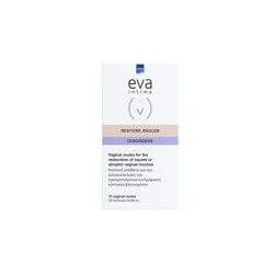 Intermed Eva Intima Restore Ovules Vaginal Suppositories For Injuries Or Mild Atrophy 10 vaginal ovules
