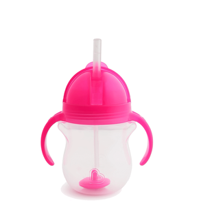 Munchkin Tip Sip Straw Cup 6M Pink Color, 207ml