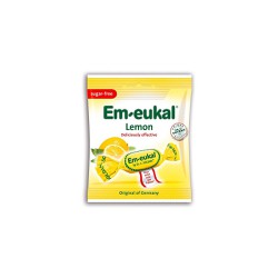 Em Eukal Candies Lemon For Sore Throat & Cough Sugar Free 50gr