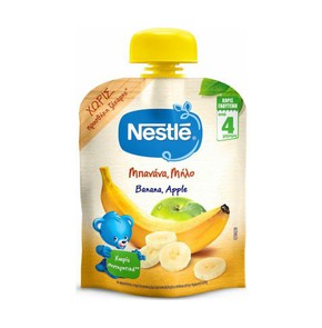 Nestle Φρουτοπουρές Μπανάνα & Μήλο, 90gr