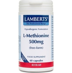 Lamberts L-Methionine 500mg, 60 Caps