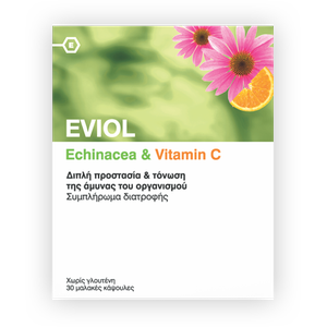 EVIOL Echinacea & Vitamin C 30caps