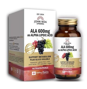 John Noa Ala 600mg As Alpha Lipoic Acid, 60 Caps