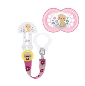 Mam Set Clip it! & Original Set Silicone Soother f