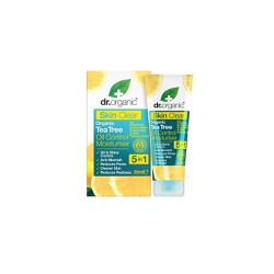 Dr.Organic Skin Clear Organic Tea Tree Oil Control Moisturiser Ενυδατική Κρέμα Προσώπου Για Έλεγχο Της Λιπαρότητας 50ml