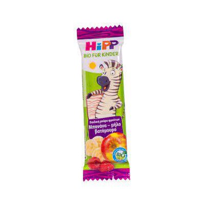 HIPP Bio Παιδική Μπάρα Φρούτων Μπανάνα-Μήλο-Βατόμουρο Από 1 Ετών 23g