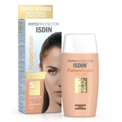 ISDIN  Fotoprotector Fusion Water Color Αντηλιακό Προσώπου Με Χρώμα Spf50 50ml
