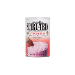 Natures Plus Spiru-Tein Strawberry Ρόφημα Πρωτεΐνης Με Γεύση Φράουλα 544gr